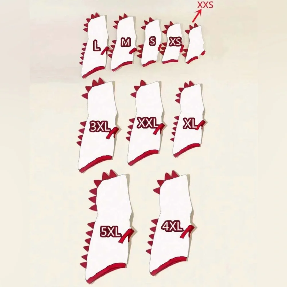 Dinosaur Pet Hoodie - Red and White